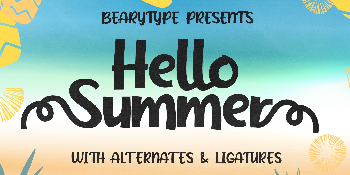 Example font Hello Summer #1